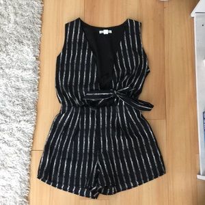 Love Riche black and white romper